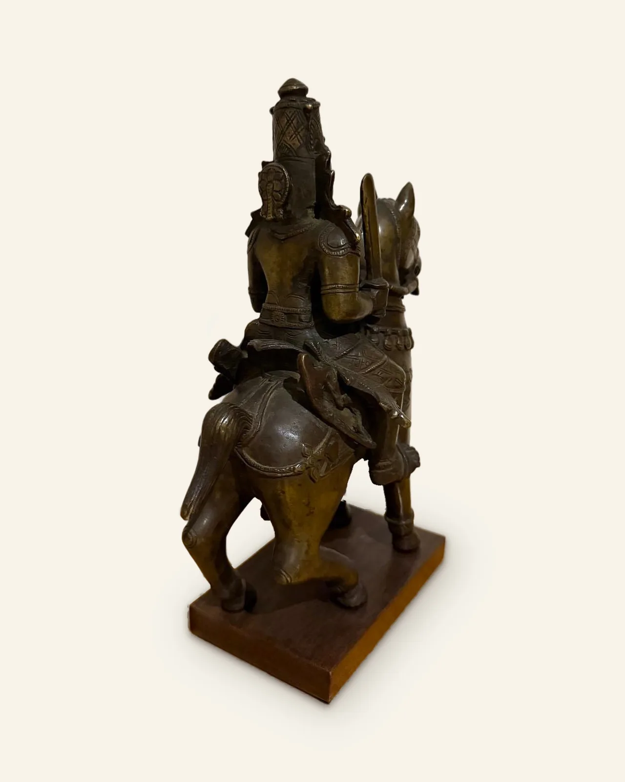 Khandoba on horseback, rear right