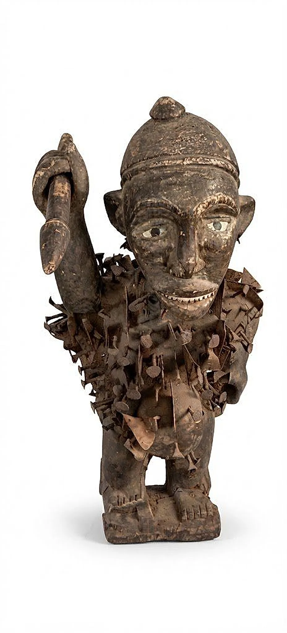 Power Figure with Raised Arm (Nkisi Nkondi)