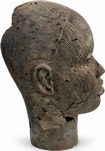 Weathered Striated Head, Ife Style, other profile