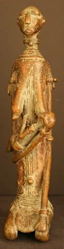 Djenne Bronze Maternity Figure