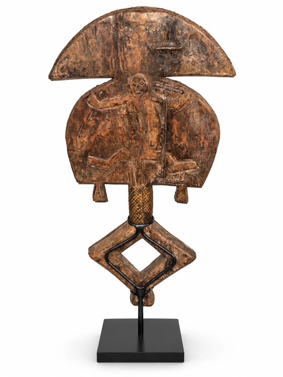 Reliquary Guardian Figure with Crescent Crest, Bakota, reverse