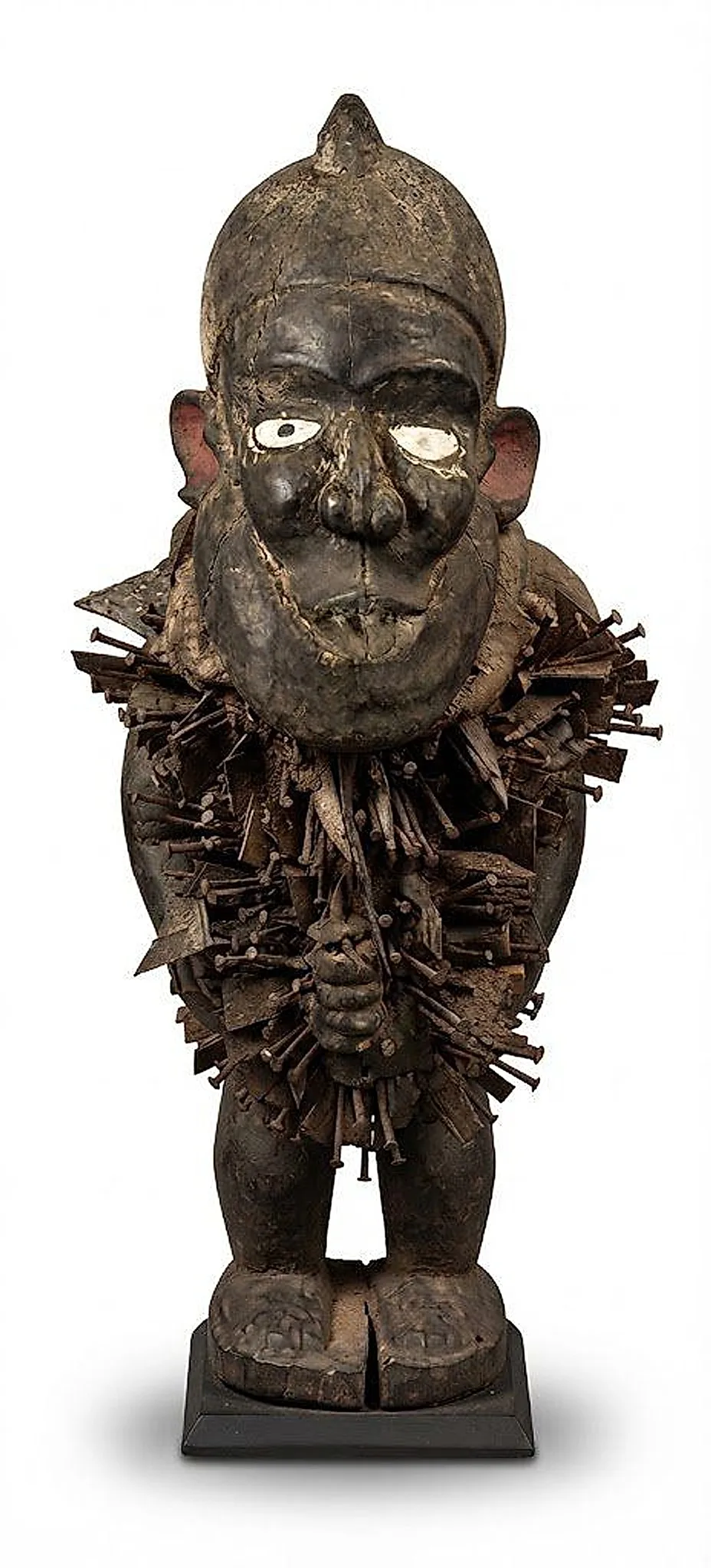 Power Figure with Peaked Crest (Nkisi Nkondi)