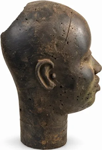 Naturalistic Head with Dark Patina, Ife Style, other profile