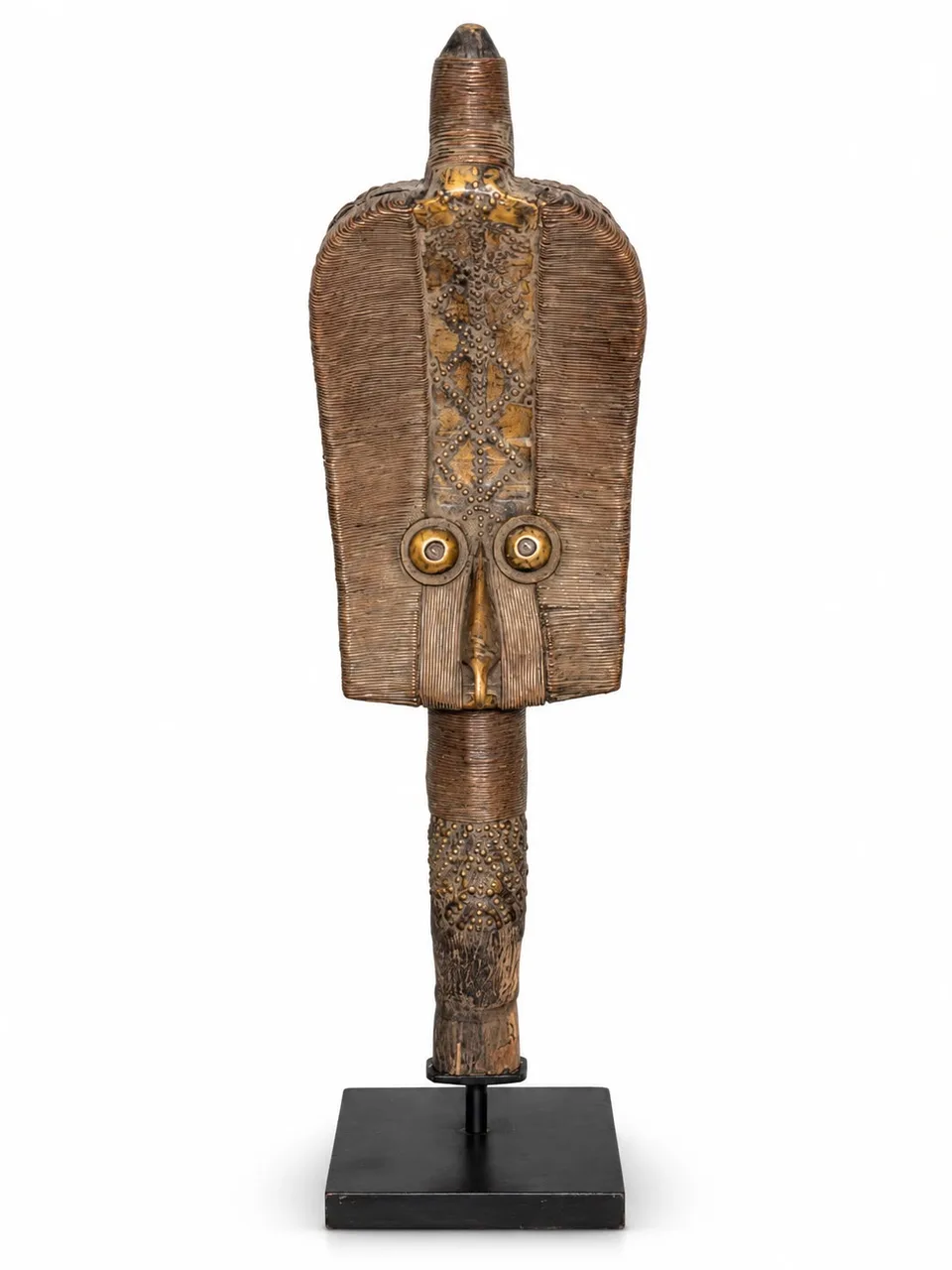 Reliquary Guardian Figure with Brass Eyes, Bakota