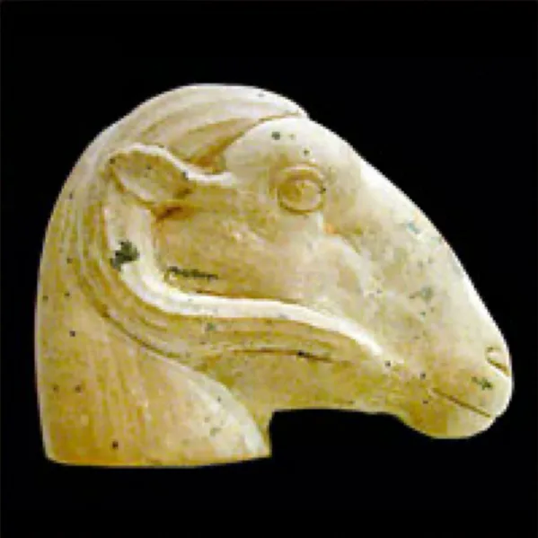 26th Dynasty Terracotta Sculpture of a Ram Head