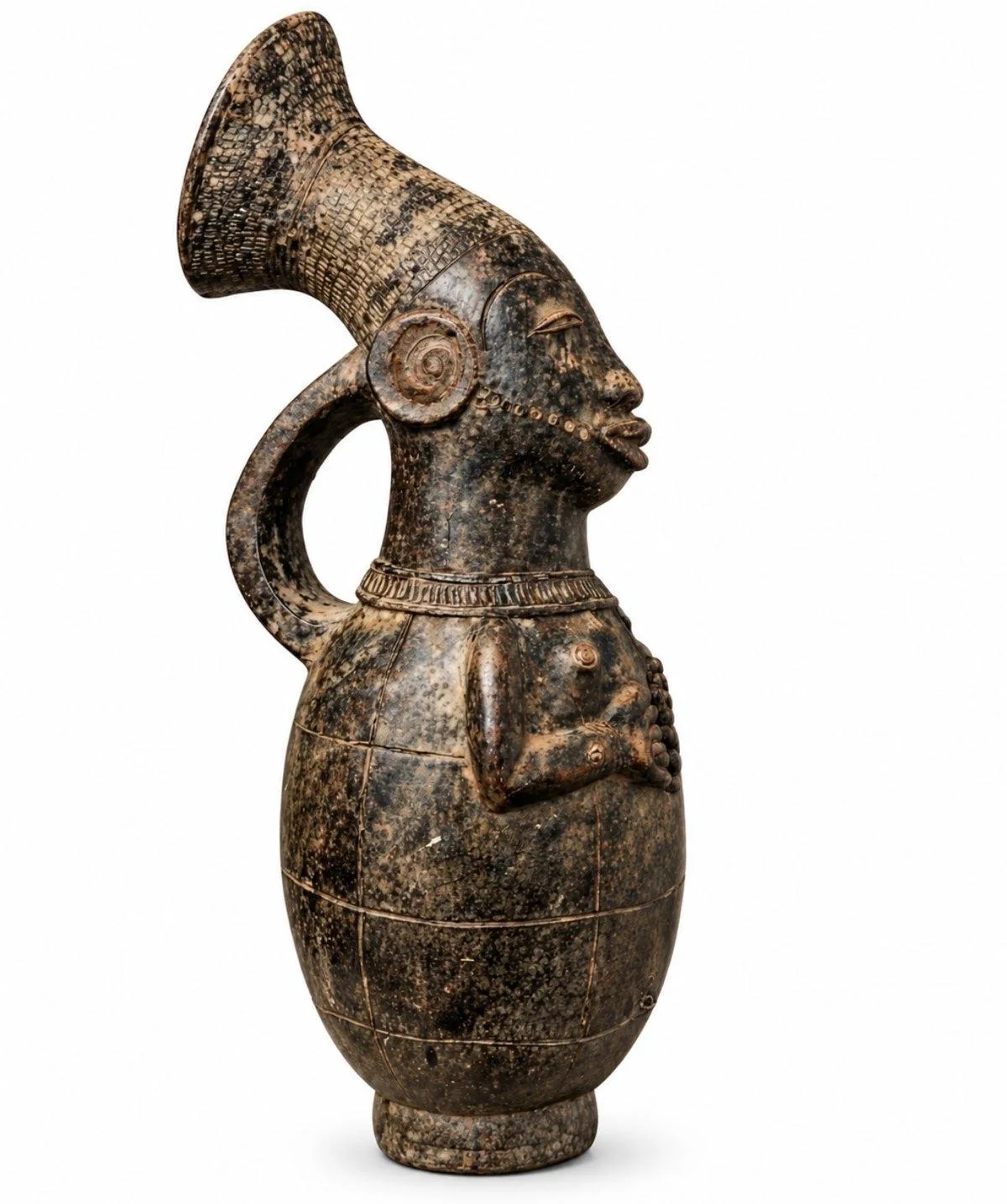The Dark Queen with Folded Hands, Mangbetu Ewer, other profile