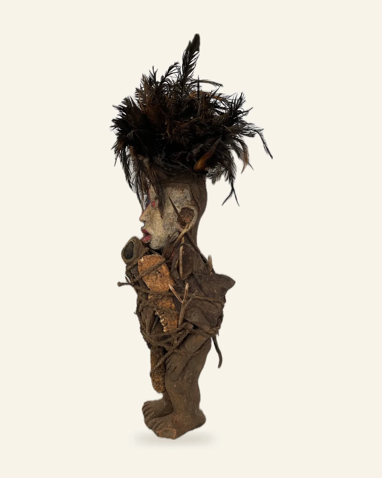 Pair of Nkisi, Kongo, first figure, side view