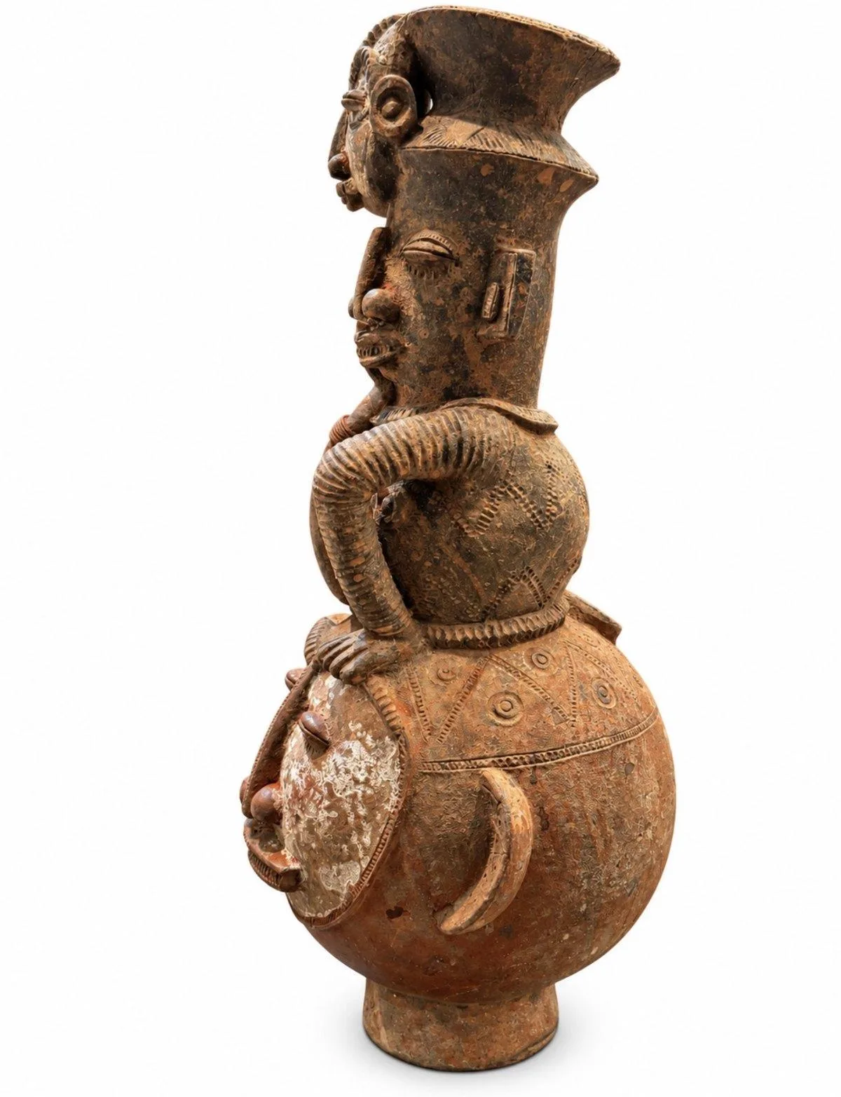 The Tower of Faces, Mangbetu-Style Vessel, left profile