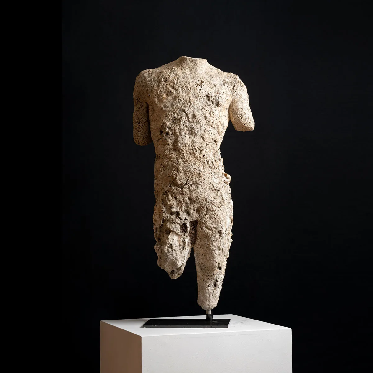 Hellenistic Marble Torso of a Man, view 1