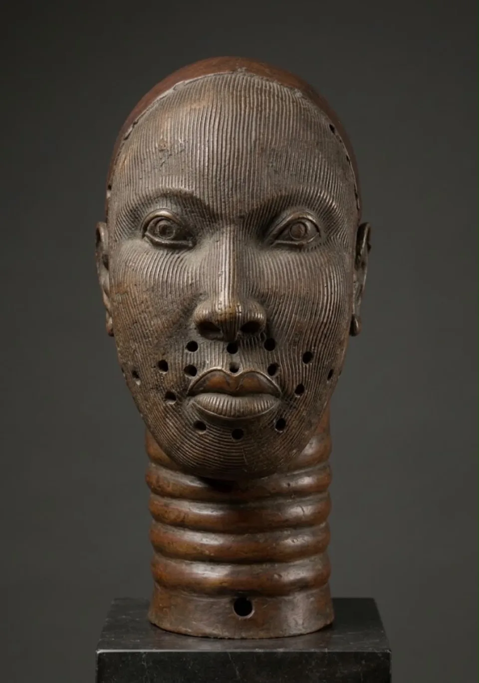 The Ife Bronze Head (also known as the Bronze Head from Ife or Head of an Ooni)