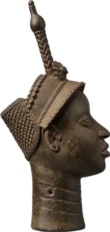 Crowned Head with Plaited Crest, Ife Style, right profile