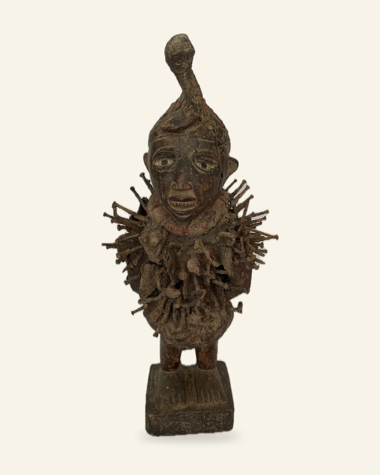 Nkisi Nkondi, Kongo (Yombe / Vili Style), front view