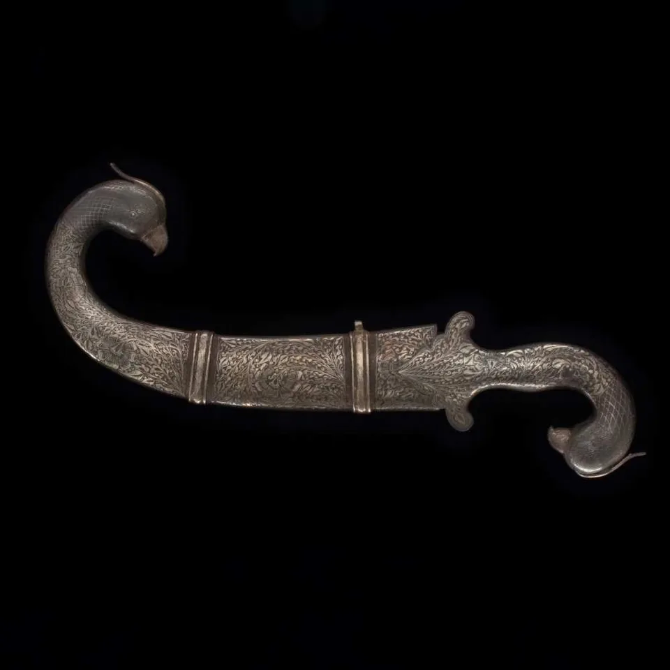 Mughal Silver Bird-shaped Dagger