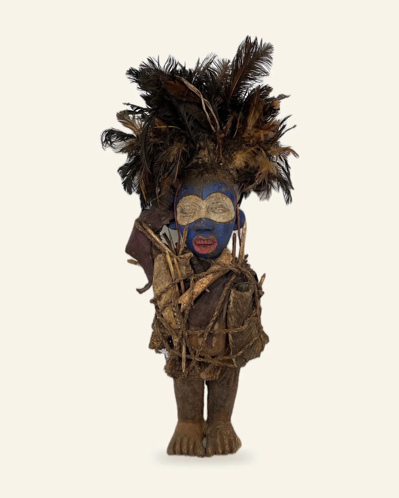 Pair of Nkisi, Kongo, second figure, front view
