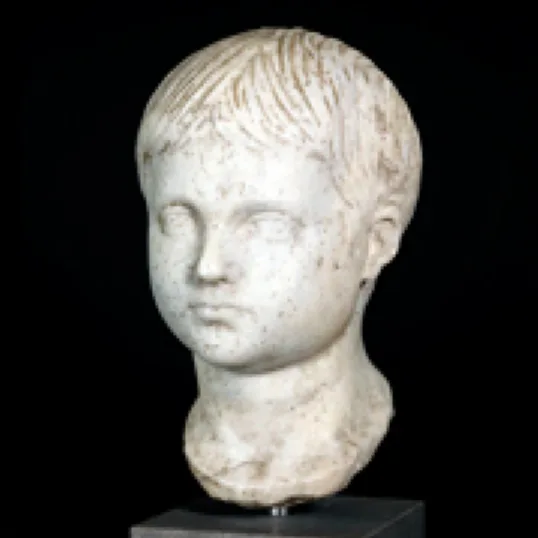 A Roman Marble Head of a Geta as a Boy