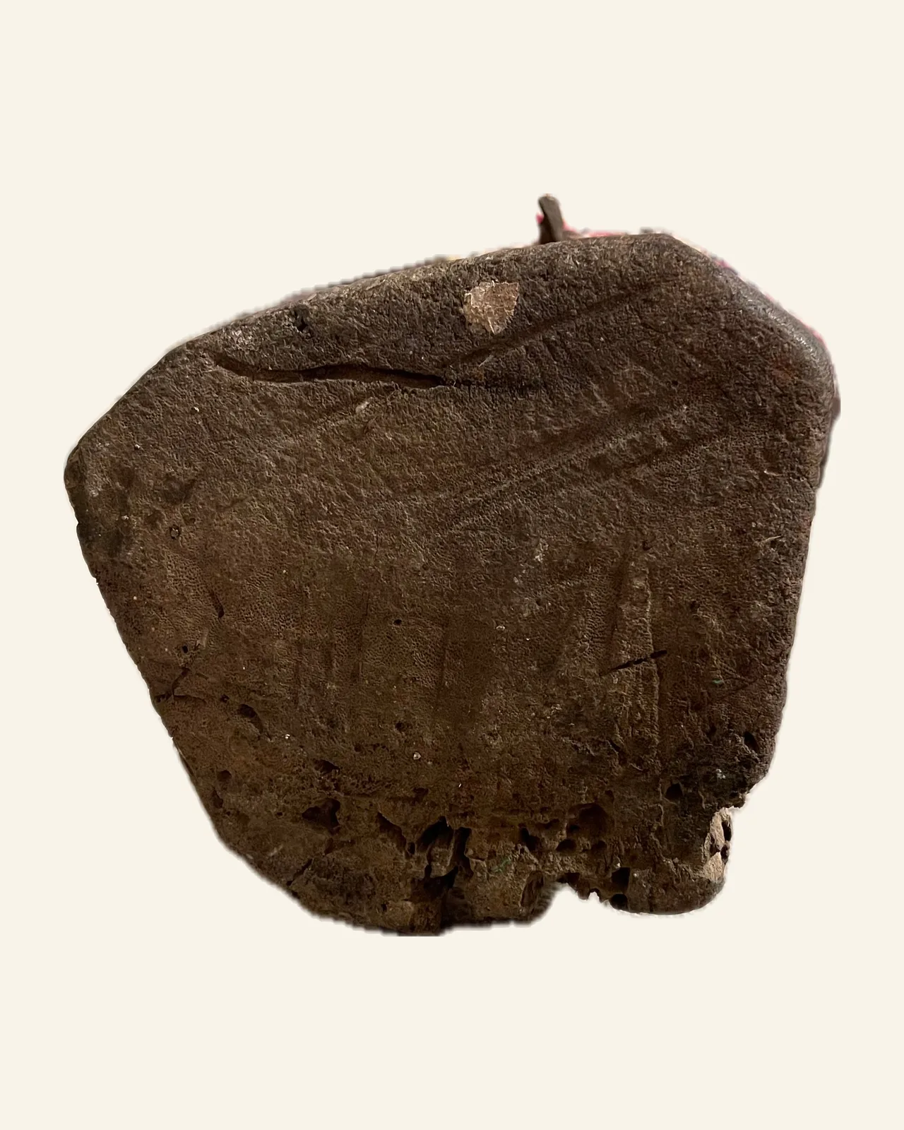 Nkisi Figure, Kongo (Yombe Style), underside of the base