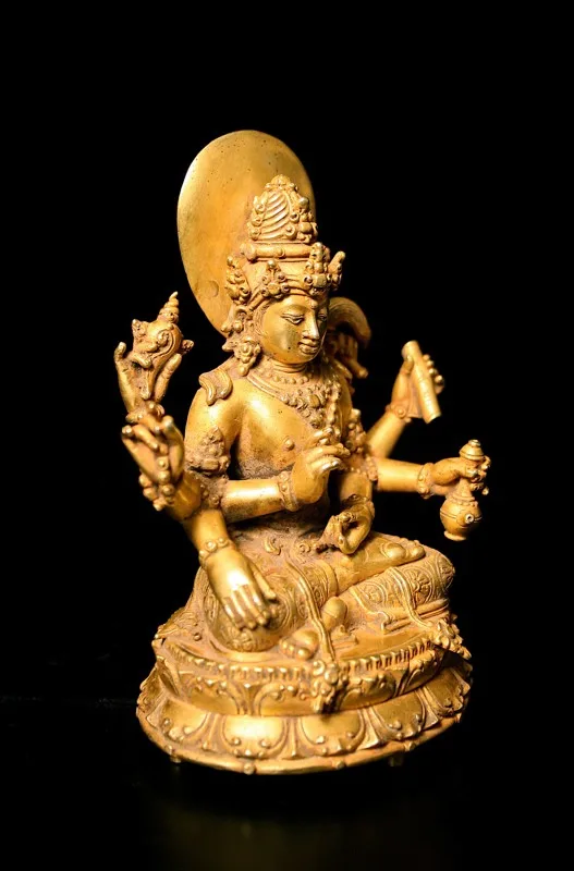 Balinese Gold Figure of Vishnu