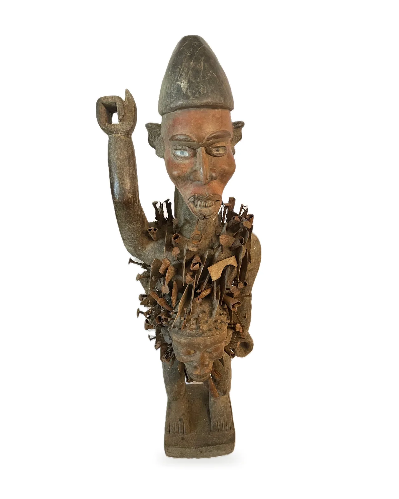 Monumental Power Figure (Nkisi Nkondi), front view