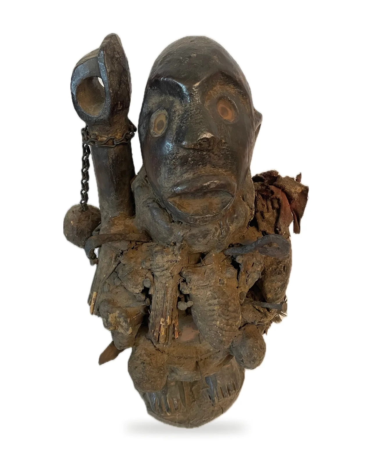Power Figure with Encrusted Torso (Nkisi Nkondi), front view