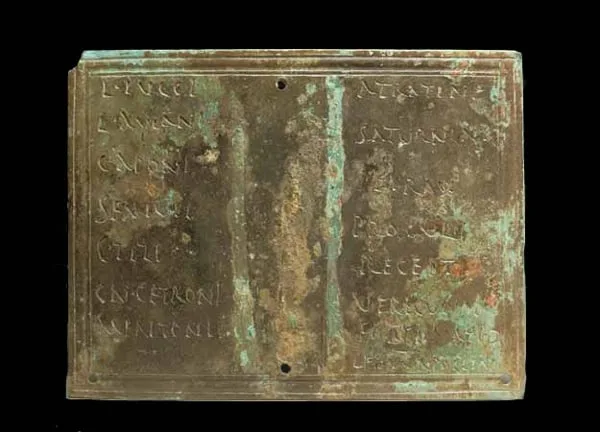 Roman Bronze Military Diploma, view 1