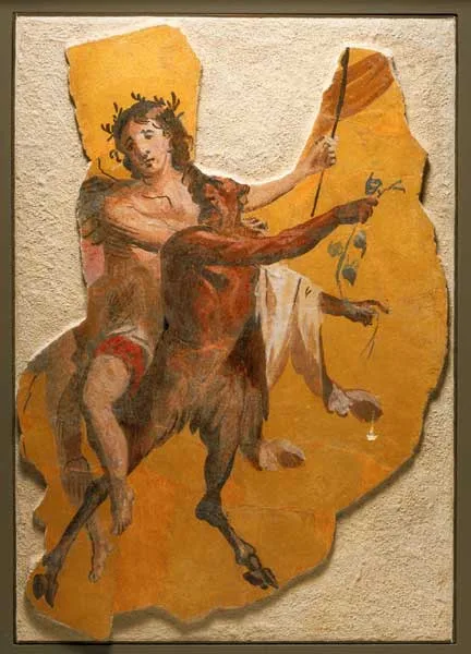 Fragment of a Roman Fresco Wall Painting, view 1